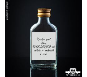 Prázdna svadobná fľaša Taschen Gold 40 ml