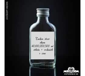 Prázdna svadobná fľaša Taschen Silver 40 ml