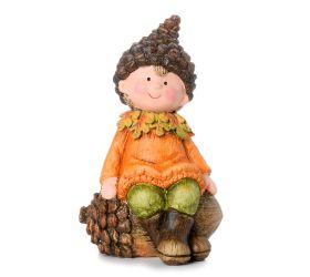 Chlapec sediaci poly 11.5*11*19.3cm