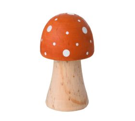 Muchotrávka oranžová drevo 6x6x10cm