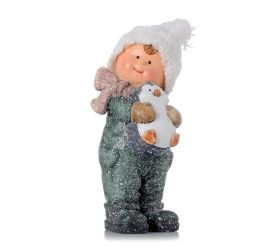 Chalpec s tučniačikom zel/bie glit poly 7*6*14,5cm