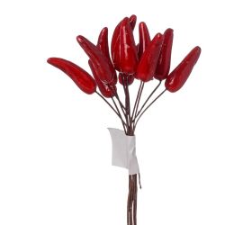 Zápich papričky mini červené /12 12cm