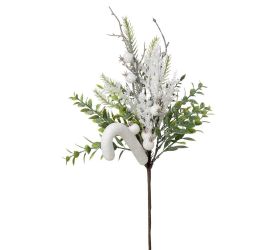 Konárik vian. lízatko, šípky, tuja gliter bie/zel 48cm