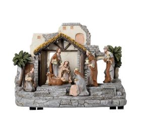 Betlehem led polyres 29x16x22cm