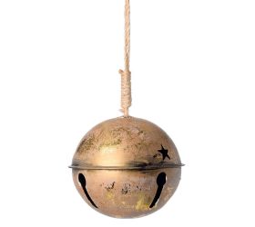 Záves rolnička kov zlatý 10 × 10 cm