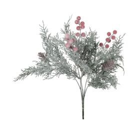 Konárik tuja biela, čer. bobulky, šišky 37cm