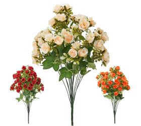 Kytica ružičky šípové, zeleň mix/3f 55cm