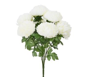 Kytica chryzantéma krém x7 50cm