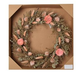 Veniec suš.,ruže,bodl.,limo,lagur, bl.ruž/kr/siv.zel 46cm