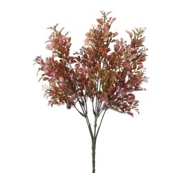 Zeleň krušp. lístky bordové 34cm