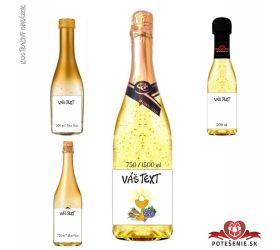 Šumivé víno so zlatom na birmovku / prijímanie