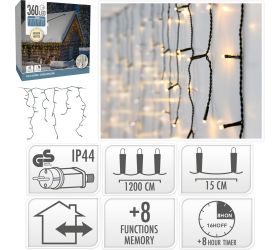 Cencúle led 360 /elek./ww/ out,ind/timer/8fun//ax8451310