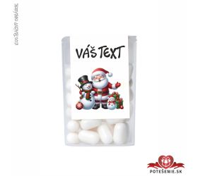 Mikulášske dražé cukríky - Mikuláš so snehuliakom