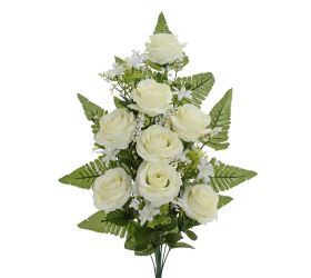 Kytica ruža gypsa  biela 62cm