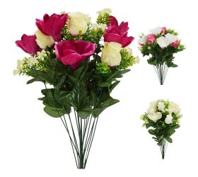 Kytica magnólia, ruža x18 57cm mix f