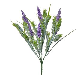 Zápich mix zelene+fialové 37cm