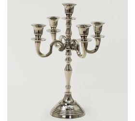 Alumin/nik svietnik 5 ram/ 30 cm