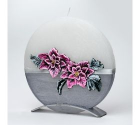 Hviezda betl.dysk okrúhly b-sivý