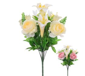 Kytica ľalia ruža  x10 2f 41cm super cena