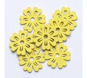 Výrez kvietky žlté 3cm s/40