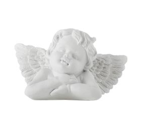 Anjel smútočný biely poly 18*9*10cm