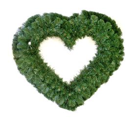 Veniec srdce s otvorom stredné 60xv50cm