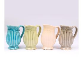 Džbán na suché kvety mix far. 14,5x9,5x15,5cm super cena