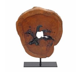 Dekorácia drevo 20x4x25cm natur