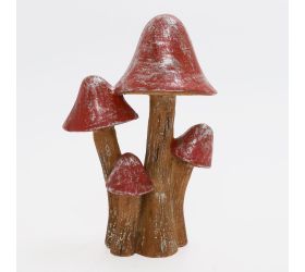 Hríbiky čer/hne/str poly 11*8*5cm