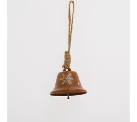 Záves zvonček hrdzavý, kov 20*7,5*7,5cm