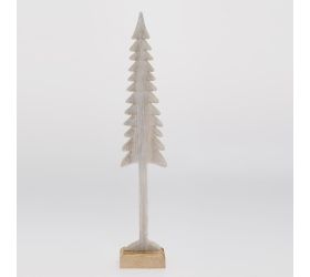 Strom úzky natural drevo 8*4*34,5cm