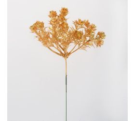 Zápich kvietky drobné zlaté 24cm