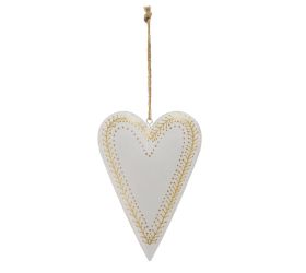 Záves srdce bie-zla plech 14.5x10x2.2cm