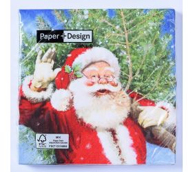 600209 servítky here comes the tree 33x33cm