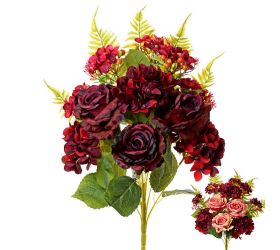 Kytica ruža hortenz. x11 2f 55cm