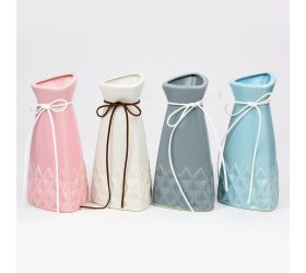 Obal váza výrez mašľa mix f 7x9,5x20cm super cena