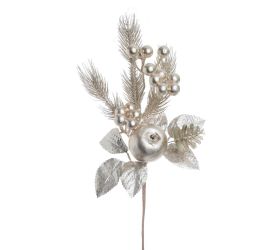 Konárik zeleň, bobule, jablko,šiška, č eč. champan 31cm