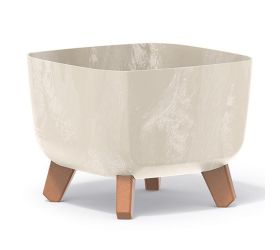 Dgql240e kvetináč gracia sq.na nohách beton pieskový 24xh18,7cm
