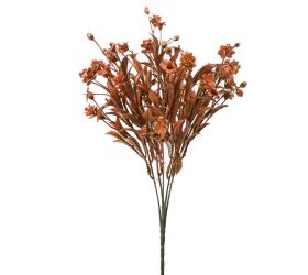 Zeleň drob.kvietky zeleno-oranžová metal 36cm