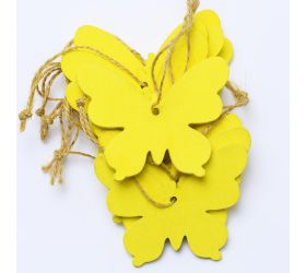 Sc motýľ-výrez sv.žltá s/10 7cm super cena