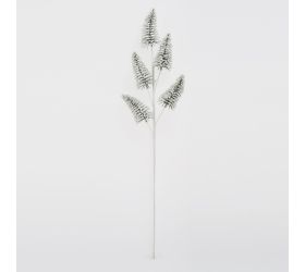 Konár čečina stromčeky zel/bie ľadové 63cm