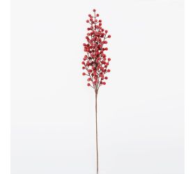 Konár červené bobule, ľad 65cm