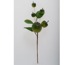 Zápich jabĺčka, lístie zelené 28cm