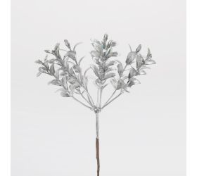Zápich buxus strieborný 19cm