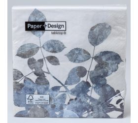 200723 servítky silver leaves 33x33cm