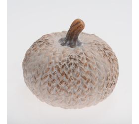 Tekvica bielo-hnedá 13*13*11,5cm