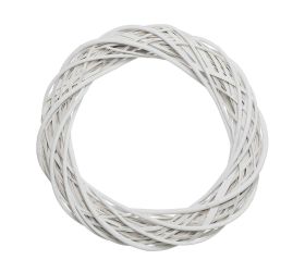 Prút.1/1 veniec biely 30x7 cm