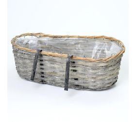 Hrantík  ovál šedý záves 50x16x20 cm super cena