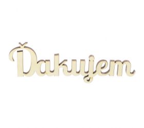 Výrez-ďakujem 15x5cm s/6