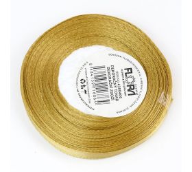 Satén stuha 6mm/20m zlatá farba 104